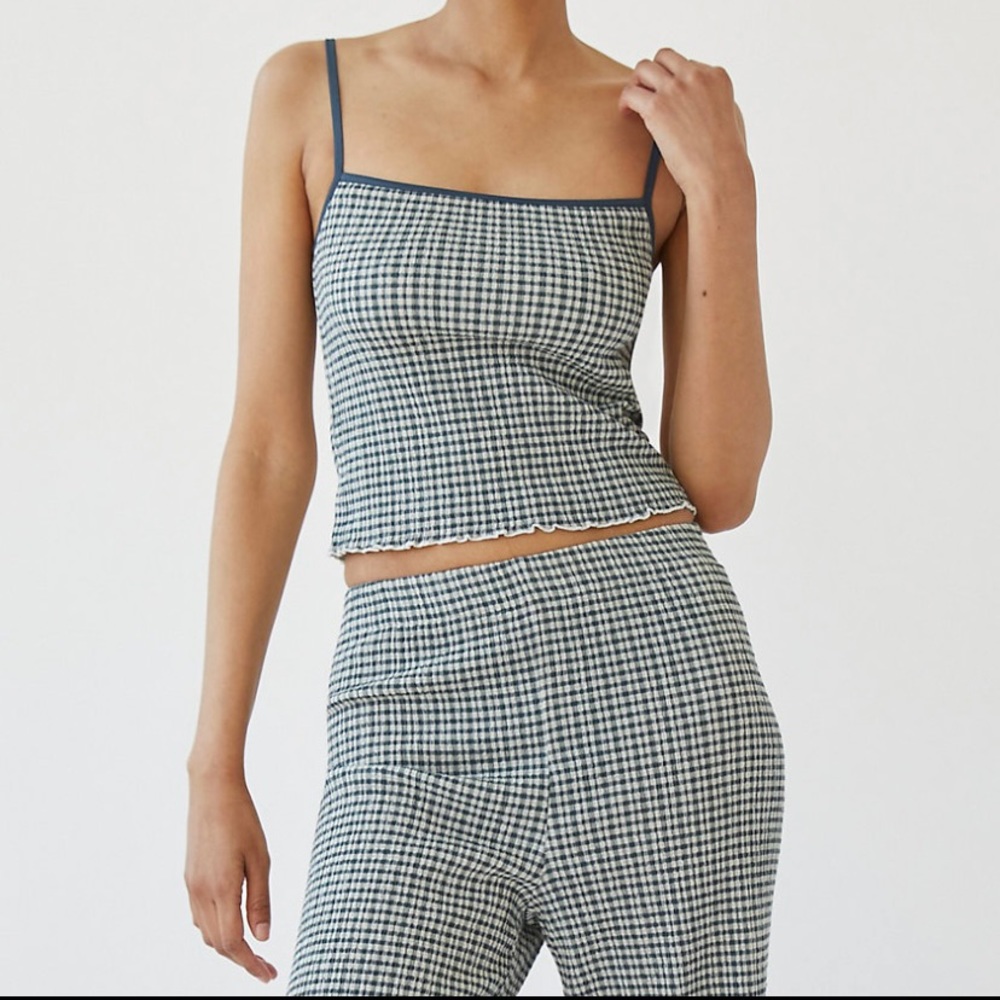 Aritzia Wilfred Jazz Tank and Verona Pant Set Kelp/Espace Size Small
